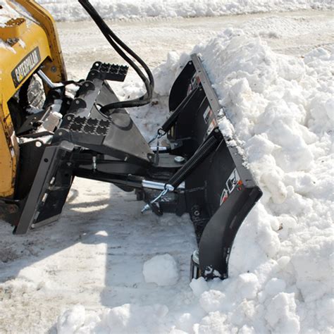 hydraulic snow blade for skid steer|best skid steer snow plow.